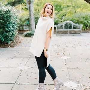 Tan Kerisma Turtleneck Poncho